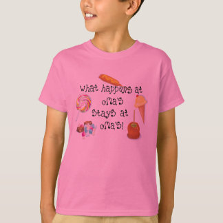 T-shirt Ce qui se produit aux SÉJOURS d'Oma chez Oma !