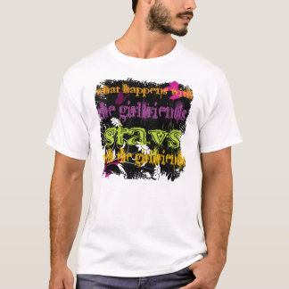 T-shirt Ce qui se produit avec les amies
