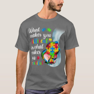 T-shirt Ce Qui Vous Rend Différent Vous Rend Belles Autis