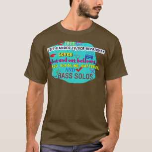 T-shirt Ce réparateur de magnétoscope aime les batteries d