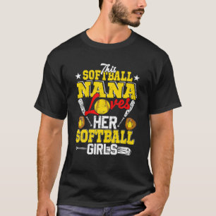 T-shirt Ce Softball Nana Aime Ses Filles De Softball Match