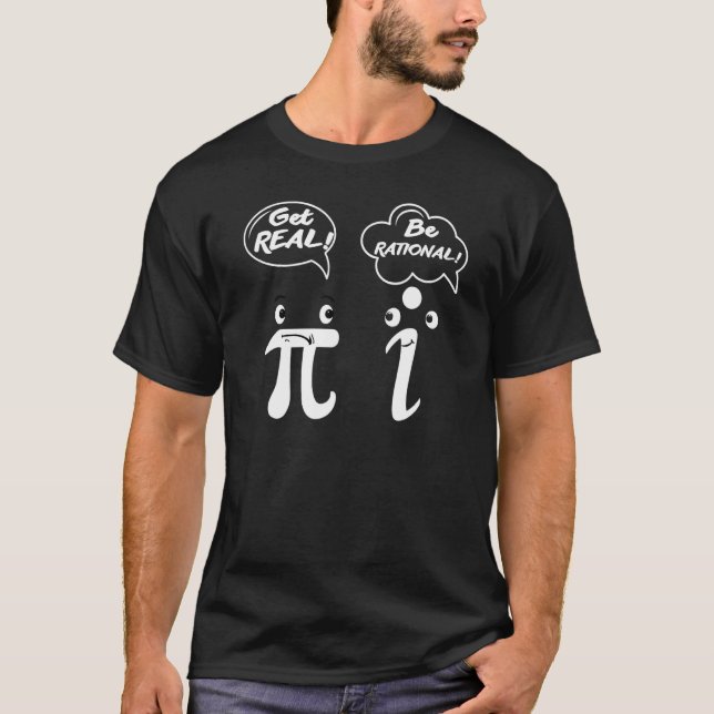 T-shirt Ce soit rationnel obtenir réel Geek Nerd MATH (Devant)