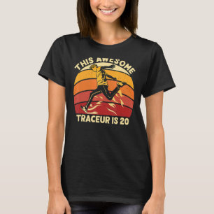 T-shirt Ce Traceur Magnifique Est 20 Parkour Anniversaire 