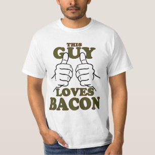 T-shirt Ce type adore BACON