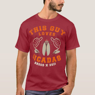 T-shirt Ce type adore Cicadas Brood X 2021 Drôle