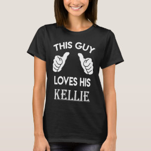 T-shirt Ce type aime son coeur valentin KELLIE appartient