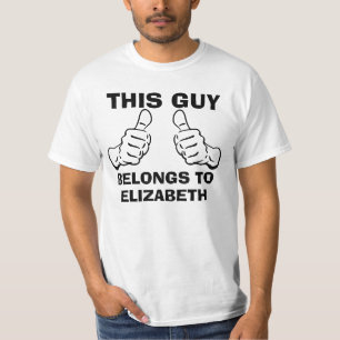 T-shirt Ce type appartient pour écrire le nom pour