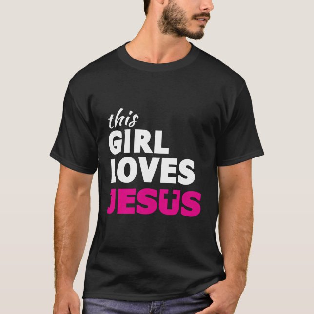 T-shirt Ceci Aime Jésus Citation Basée Sur La Foi Christia (Devant)