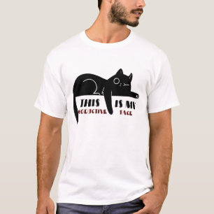 T-shirt Ceci Est Mon Visage Productif – Illustration Drôle