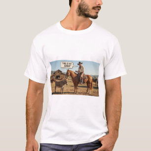 T-shirt Ceci est un graphique amusant de cowboy et d'âne 
