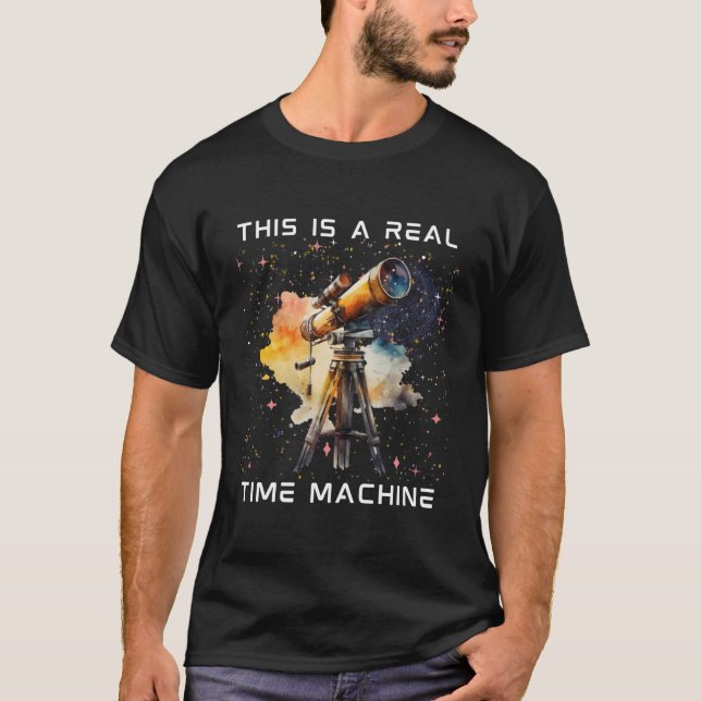 T-shirt Ceci Est Un Télescope Spatial En Temps Réel Astron (Devant)