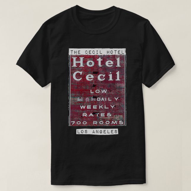 T-shirt Cecil Hotel Los Angeles Hotel Cecil Premium (Design devant)