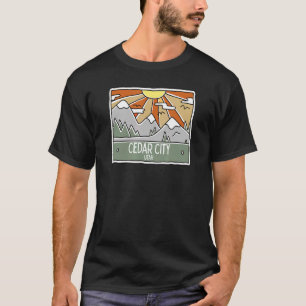 T-shirt Cedar City Utah Mountains UT Vacances Souvenir