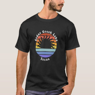 T-shirt Cedar Creek Lake Texas TX Sunrise Sunset Souvenir