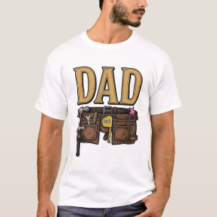 T-shirt Ceinture à outils Papa vintage Fête des Pères