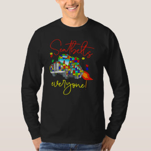 T-shirt Ceintures de sécurité Tout le monde Autisme École