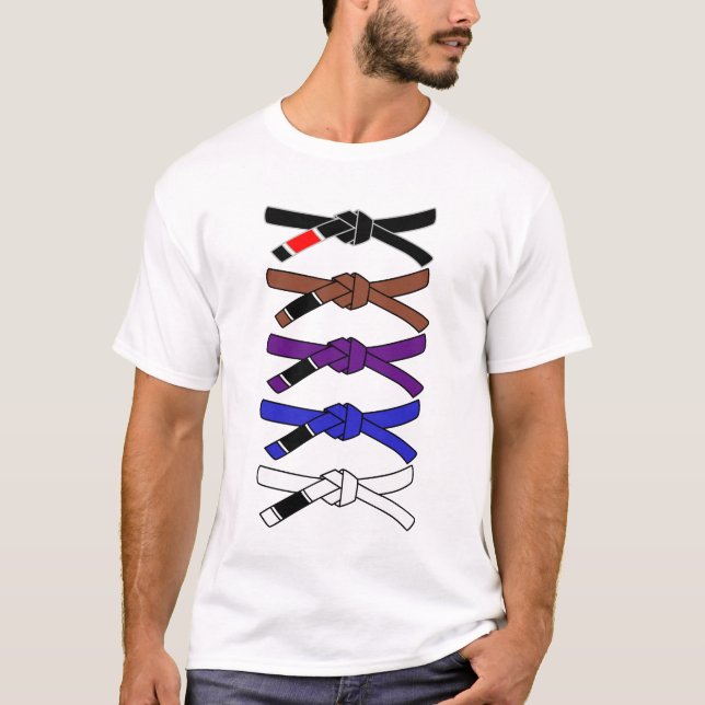 T-shirt Ceintures Jiu Jitsu (Devant)