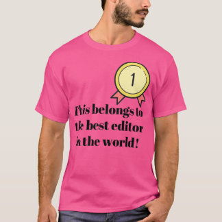 T-shirt Cela appartient au meilleur éditeur au monde