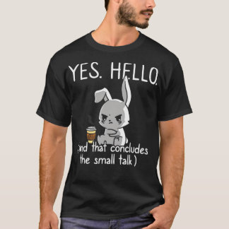 T-shirt Cela conclut le petit discours amusant Introvert s