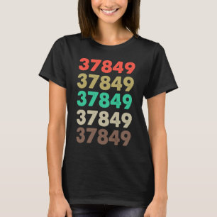 T-shirt Cela Dit 37849 Retro Code postal Code postal 37849