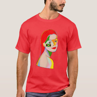 T-shirt Cela montre une femme hippie rastafari reggae vint