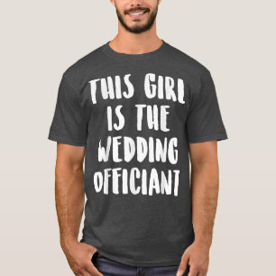 T-shirt Célébrant de mariage Ce ministre ordonné sur Inter