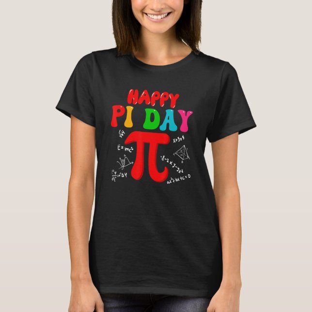 T-shirt Celebrate Pi Day Cute Pi Symbol Math Lover Teacher (Devant)