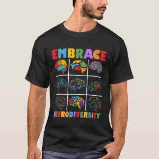 T-shirt Celebrate The Spectrum Embrace Neurodiversity Auti