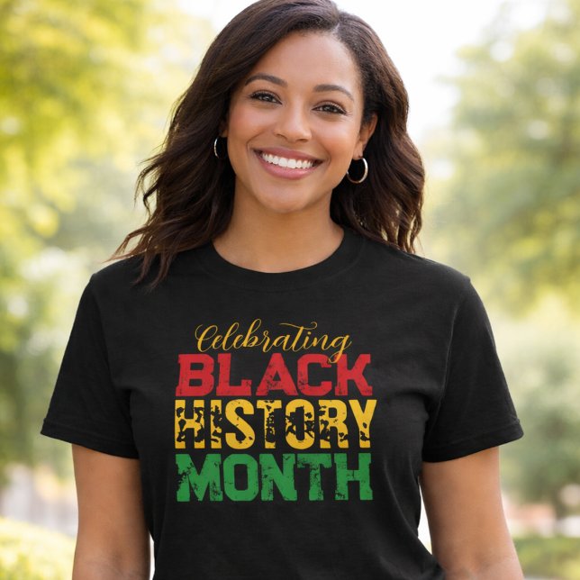 T-shirt Celebrating Black History Month Typography (Créateur téléchargé)