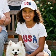 Célébration d'anniversaire USA rouge, blanc et ble