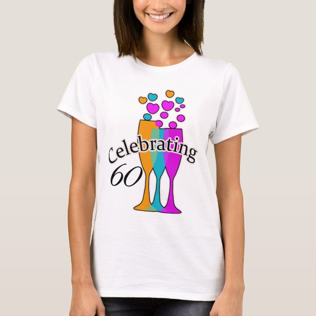 T-shirt Célébration de 60 (Devant)