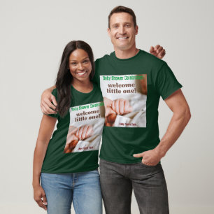 T-shirt Célébration de Baby Shower sur mesure en forêt pro