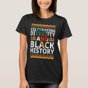 T-shirt Célébration De La Diversité Et De L'Histoire Des N