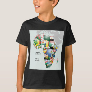 T-shirt Célébration de l'Afrique dans le design des drapea