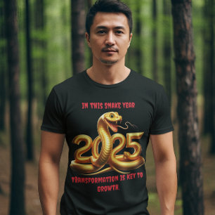 T-shirt Célébration de l'année vibrante du serpent en 2025