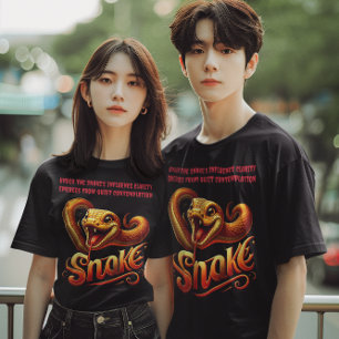 T-shirt Célébration de l'année vibrante du serpent en 2025