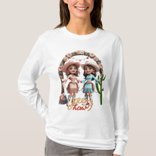 T-shirt “Célébration de mariage de cowgirl