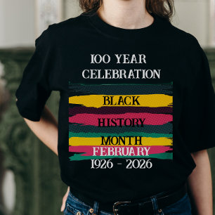 T-shirt célébration des 100 ans du mois de l'histoire des