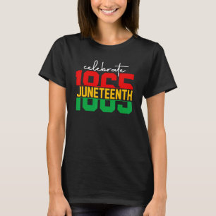 T-shirt Célébration du 11 juin 1865 Liberté noire-américai