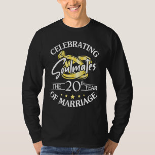 T-shirt Célébration Du 20E Ans De Mariage Mariage Hus