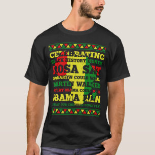 T-shirt Célébration du mois de l'histoire des Noirs rosa