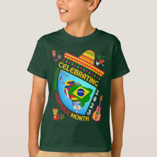 T-shirt Célébration du mois du PATRIMOINE HISPANIQUE Unise