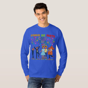 T-shirt Célébration Salsa Sunset bleu royal profond