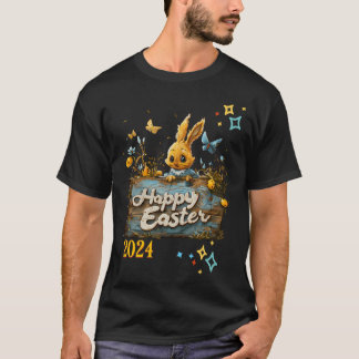 T-shirt Célébrer avec style : l'art numérique pour un Pâqu