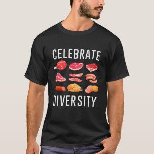 T-shirt Célébrer Diversité Steak Food Mème Vêtements pour 