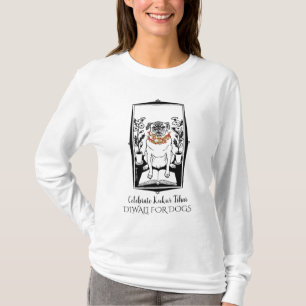 T-shirt Célébrer Kukur Tihar Diwali Pour Chiens