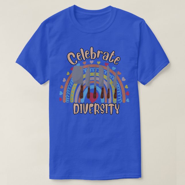 T-shirt Célébrer la diversité (Design devant)