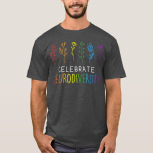 T-shirt Célébrer la neurodiversité Santé mentale Autisme A