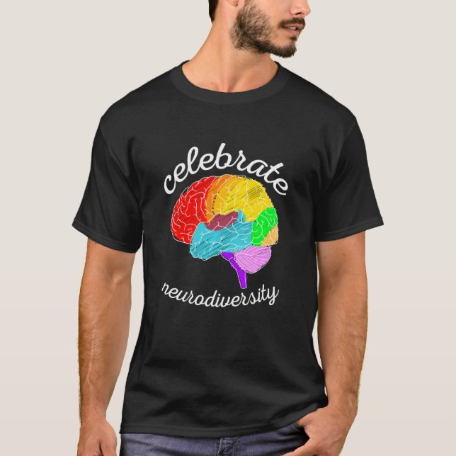 T-shirt Célébrer la Sensibilisation sur l'autisme de la ne (Devant)
