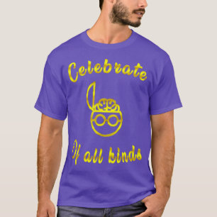 T-shirt célébrer les esprits de toutes sortes d'or